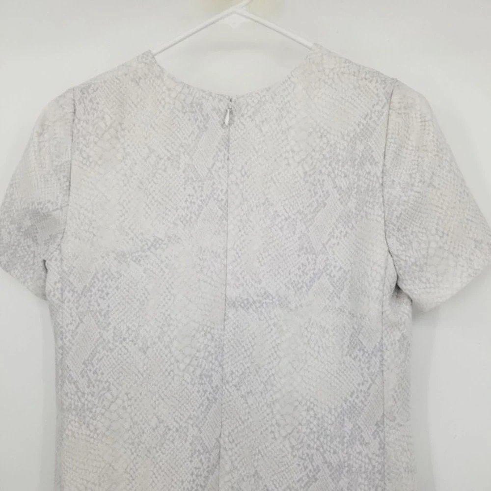 Aritzia Babaton Patricio Snake Print Shift Dress Size 4 Neutral Quiet Luxury Y2K